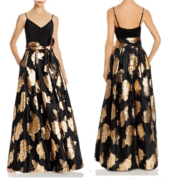 Eliza J Dresses & Skirts - Bloomingdale’s Eliza J Metallic Rose Ballgown